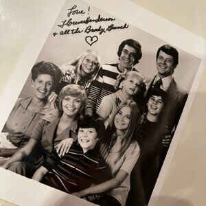 Brady Bunch Photo‎ with Signature Vintage